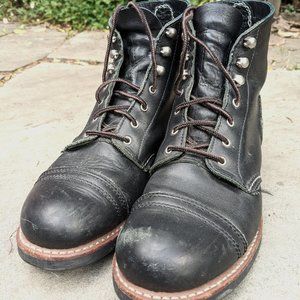 Red Wing Womens Heritage Iron Rangers Black Size 7.5